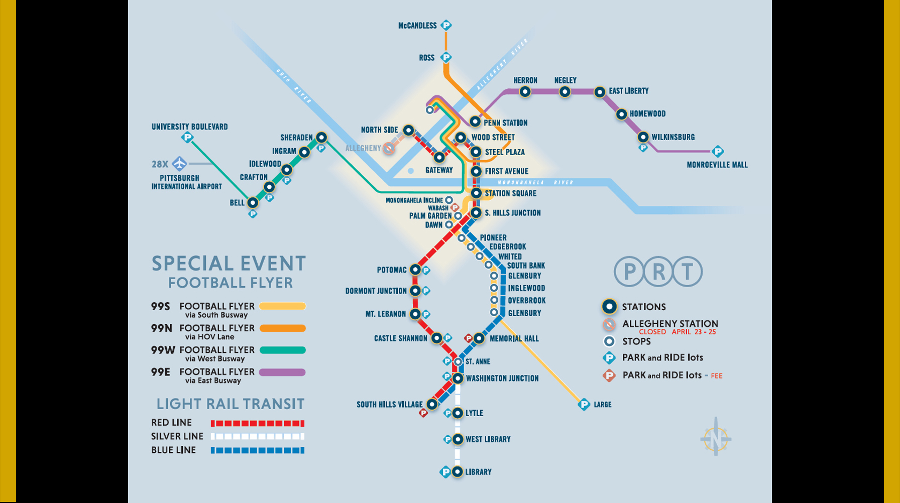 Pittsburgh Rta Map Pittsburgh Regional Transit Tackles NFL Draft Mega Event | Passenger ...