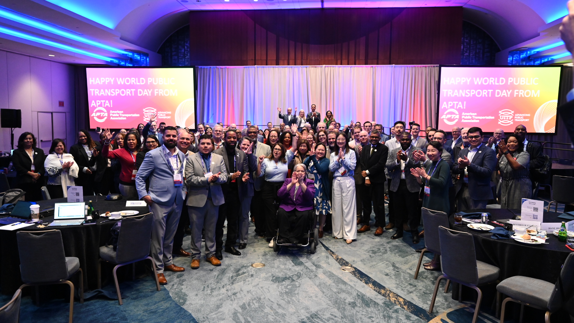 APTA Legislative Conference participants celebrate World Public Transport Day