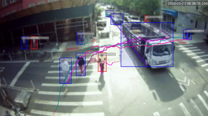 Viva sensors graphic of a NYC street