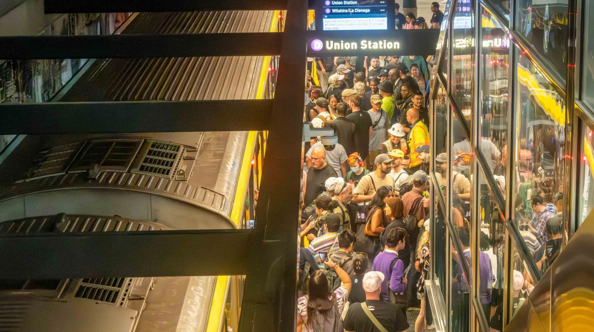 LA Metro crowd