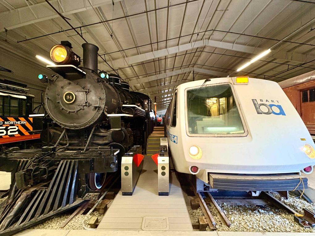 BART train at the Western Railway Museum